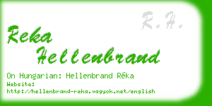 reka hellenbrand business card
