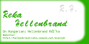 reka hellenbrand business card